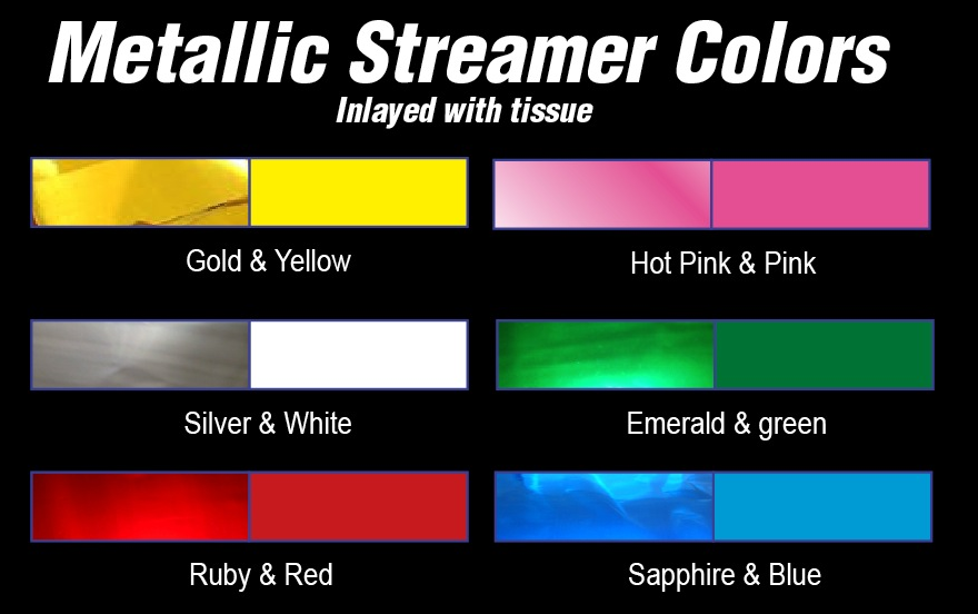 Metallic Streamer Color Chart